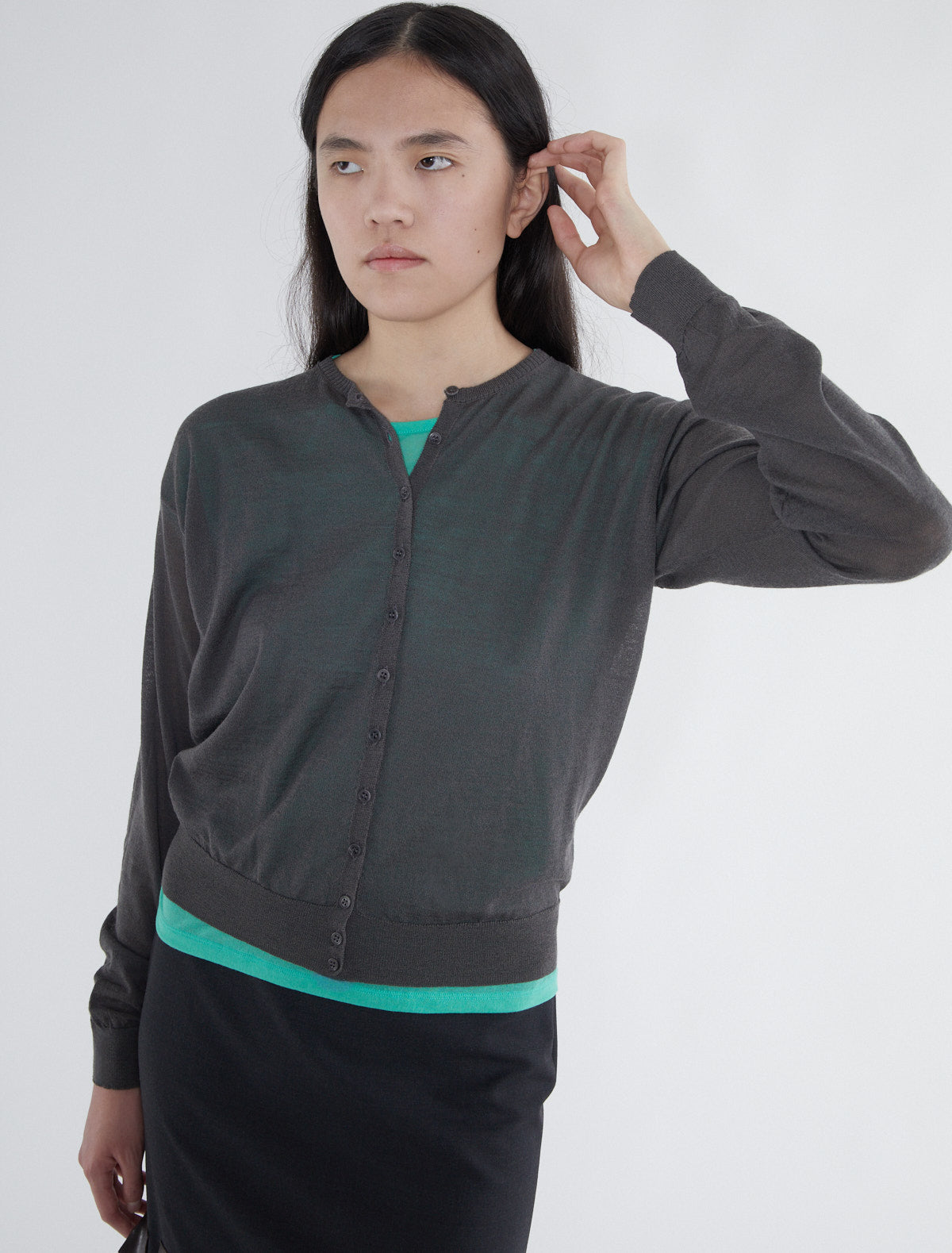 Junio delicate sheer cardigan