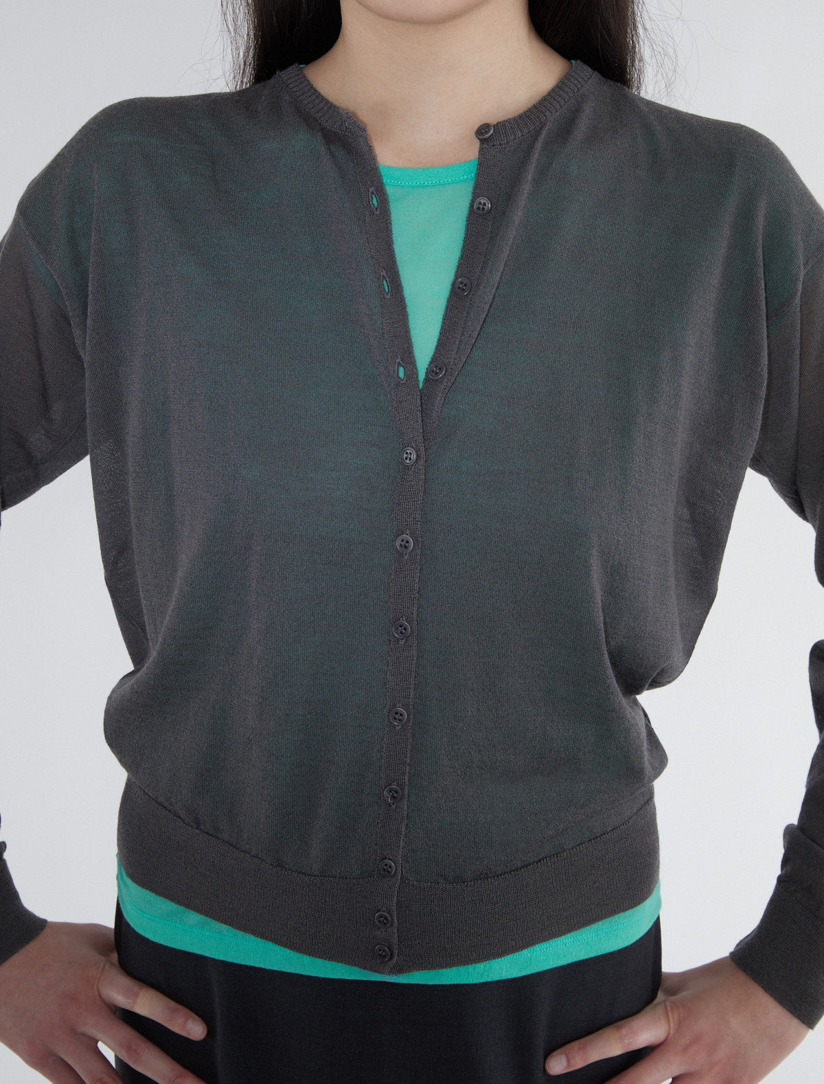 Junio delicate sheer cardigan