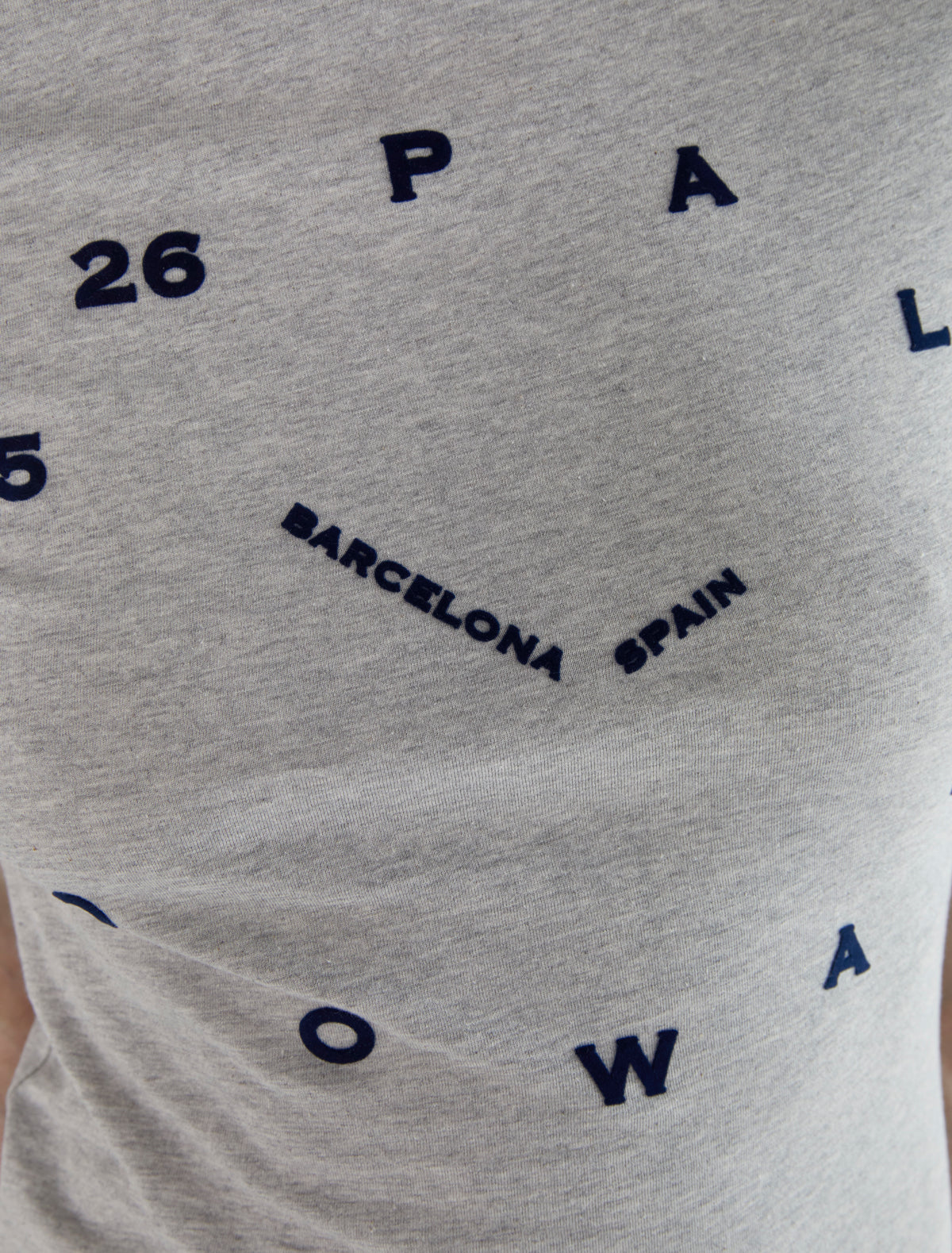 Oclock cotton tshirt velvety print
