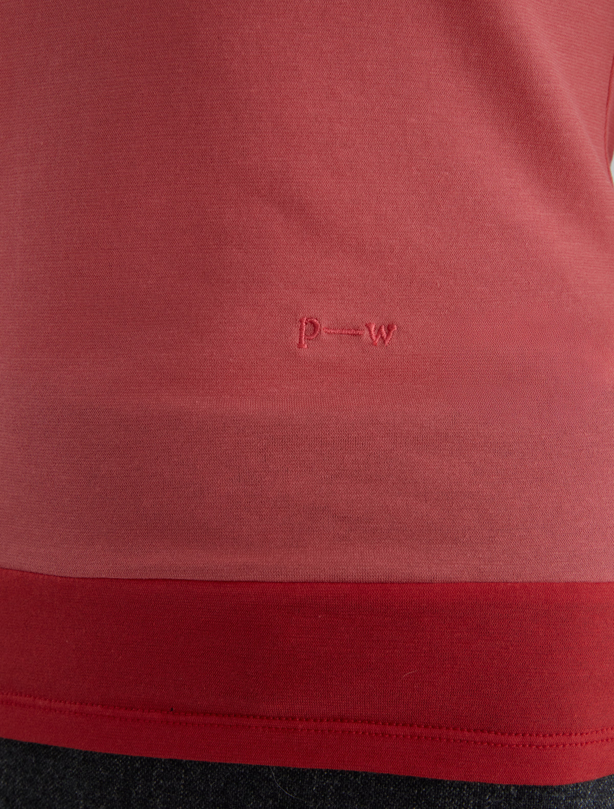 Sombrita double layer effect tshirt embroidery pink