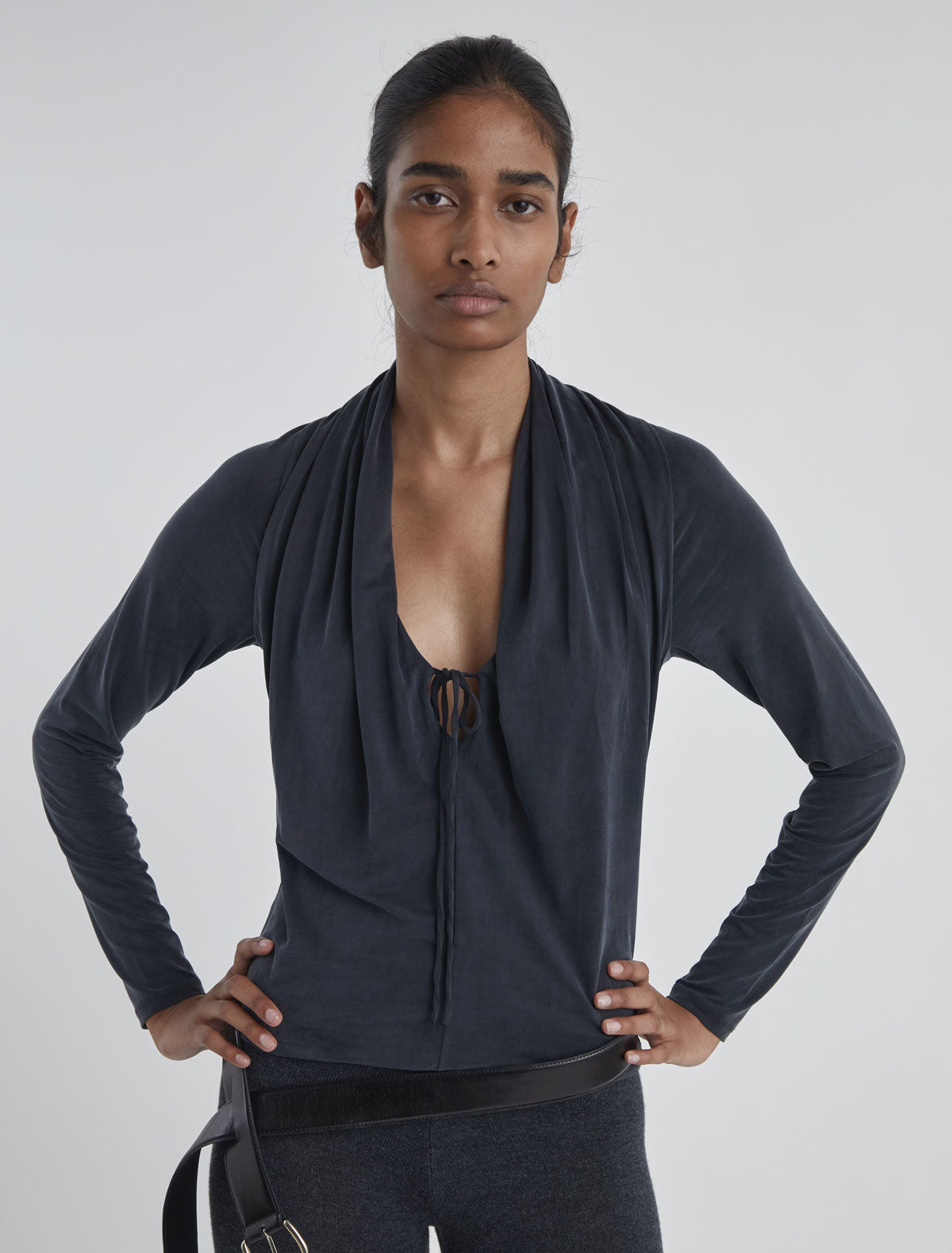 Long sapito long sleeve sapito top cupro