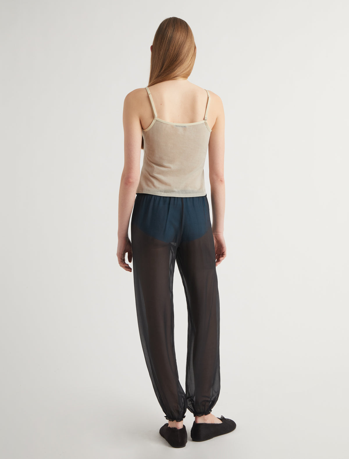 Nasem strappy top lingerie details ecru