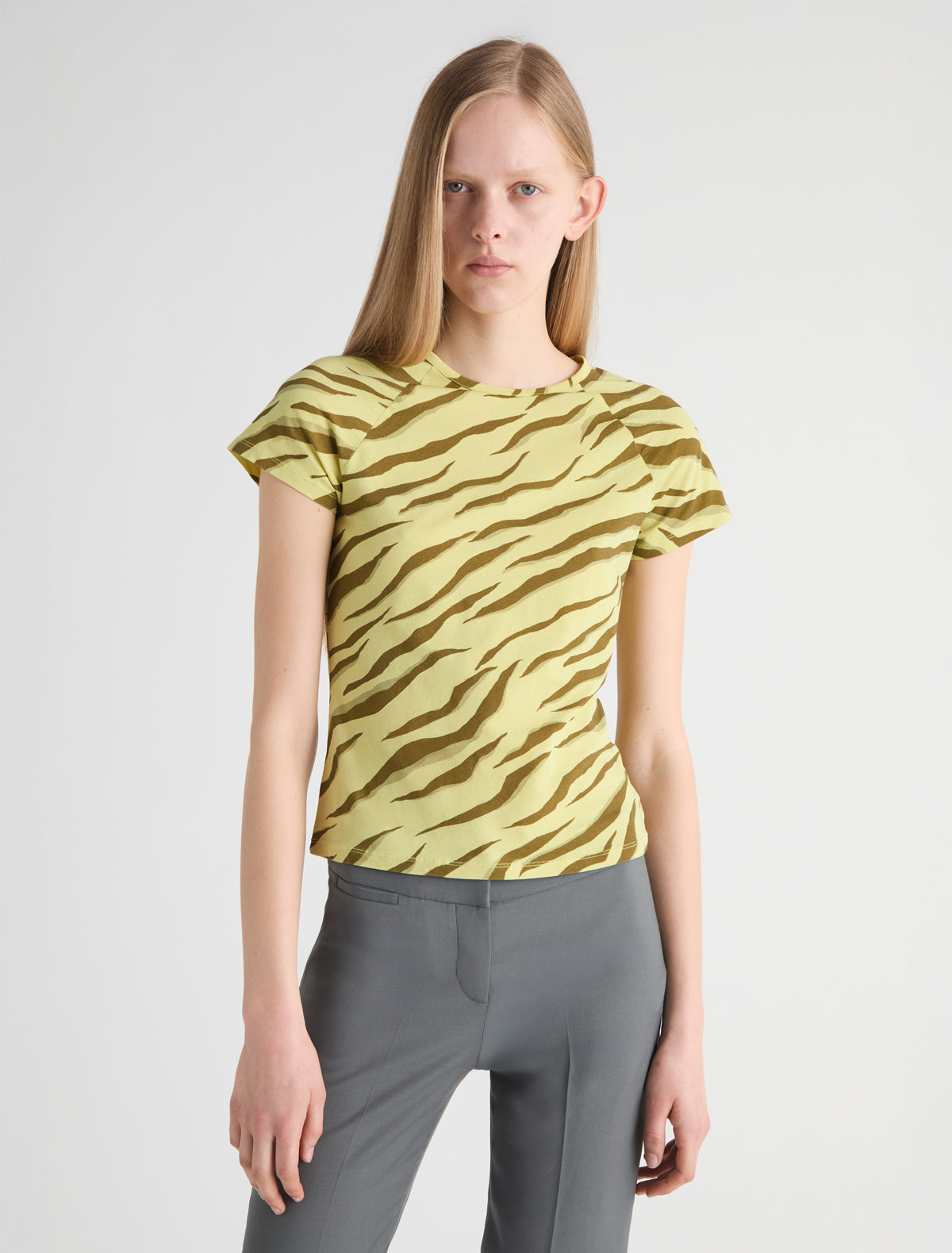 Nova short sleeve raglan t shirt zebra print