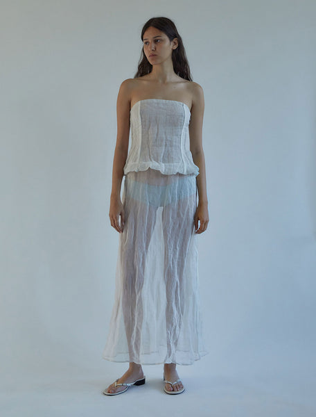 Paloma Wool Off-White Mansi Maxi Dress