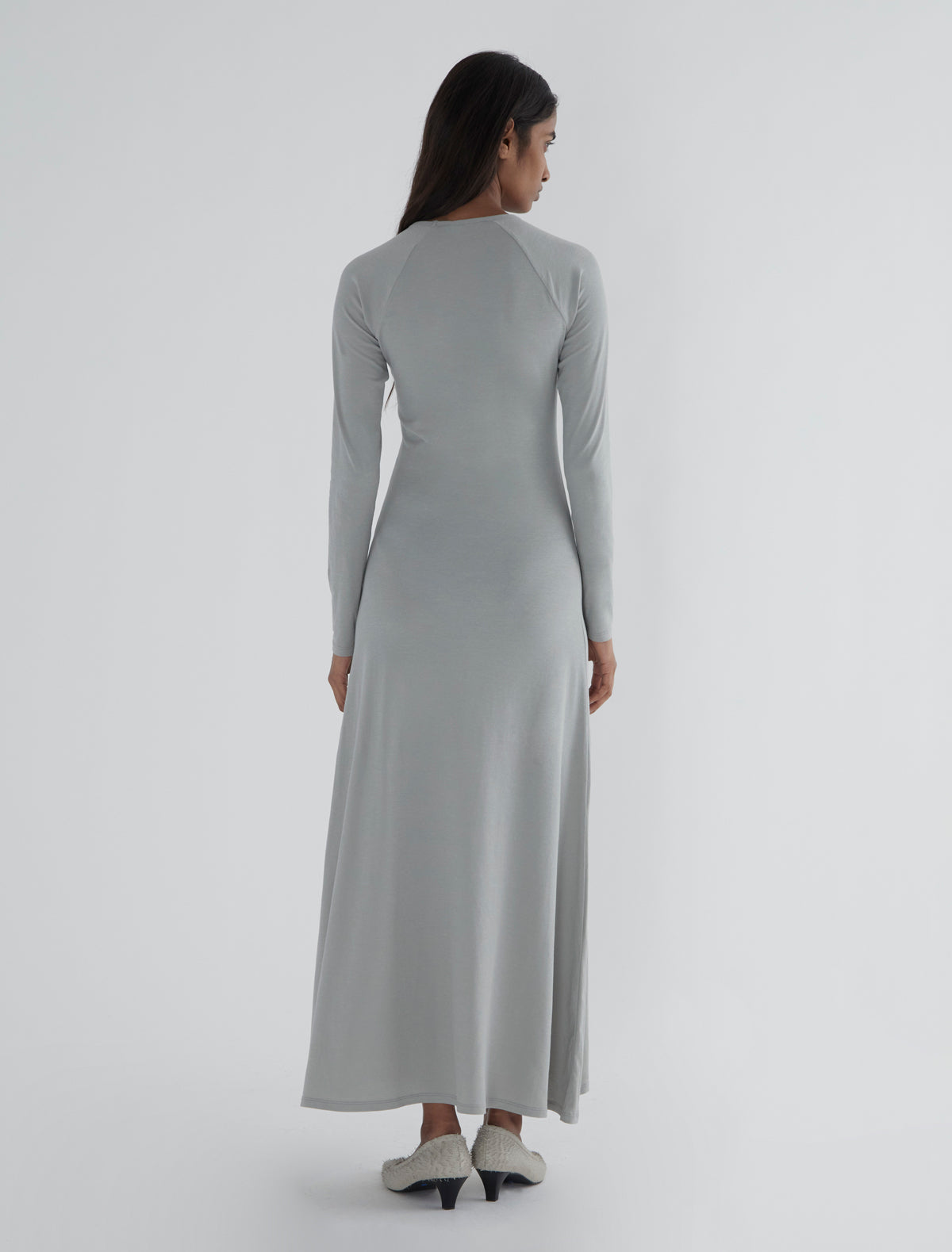 Quina dress long ranglan sleeves lightweight cotton