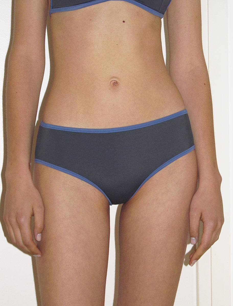ETMOS-Grey culotte bikini bottom made of recycled materials