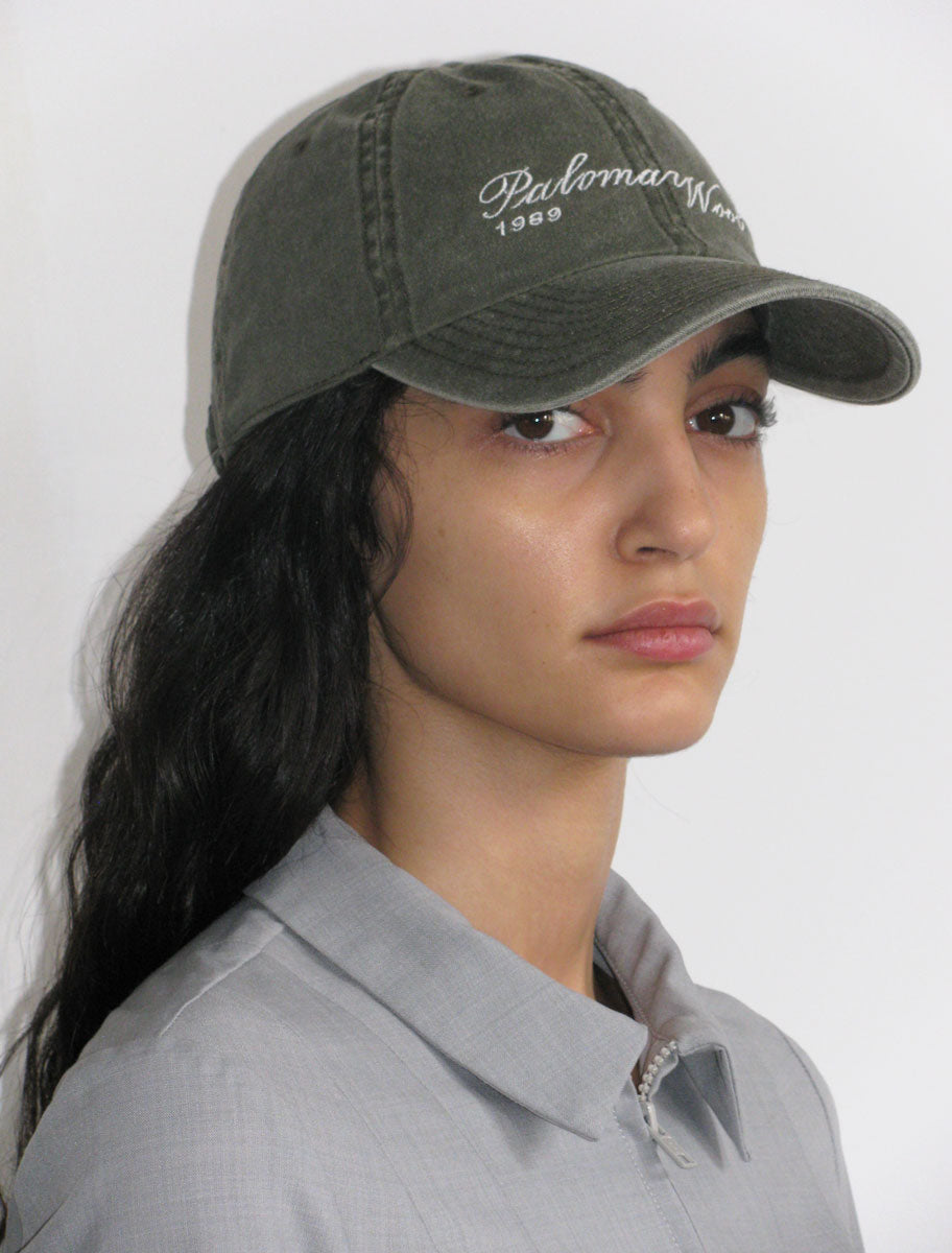 SPAH-Washed baseball cap with paloma wool embroidery.